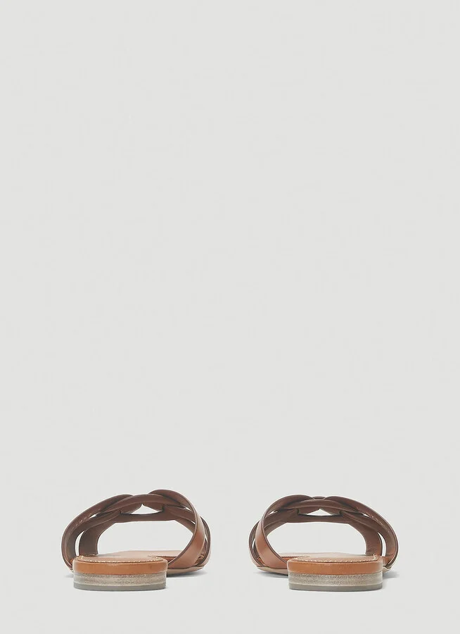 Saint Laurent Tribute Sandals - Woman Sandals Orange Eu - 36 - Image 4