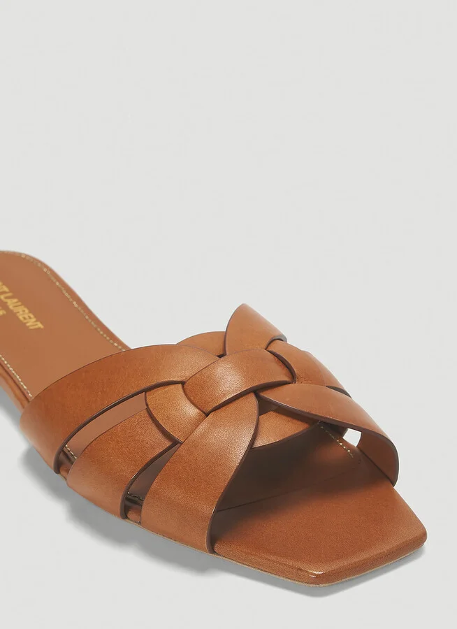 Saint Laurent Tribute Sandals - Woman Sandals Orange Eu - 36 - Image 5