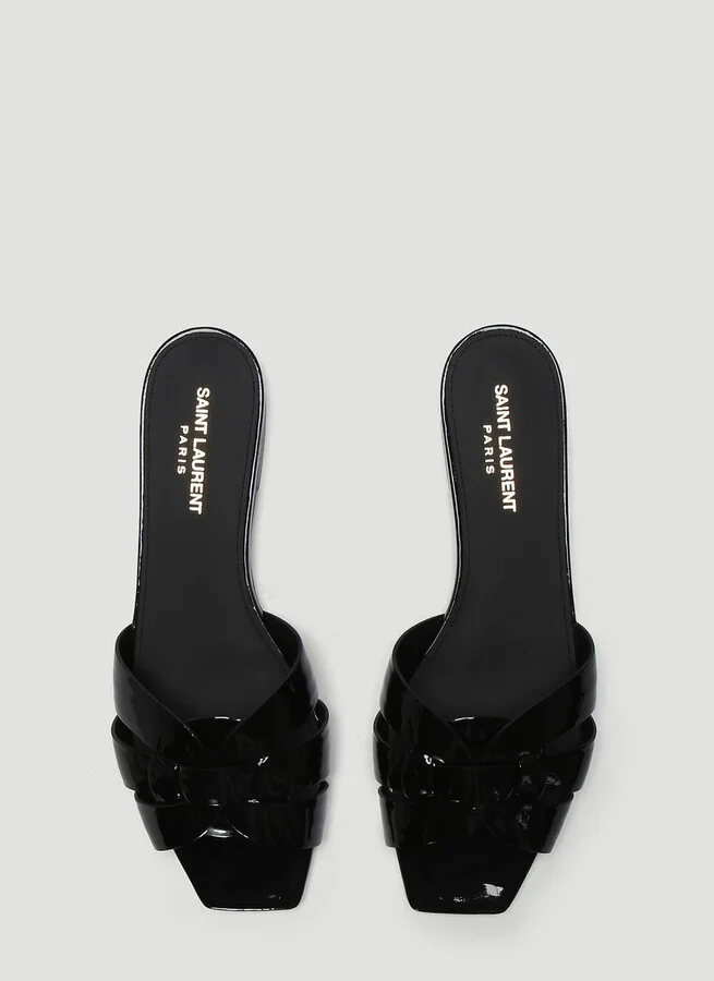 Saint Laurent Tribute Slides - Woman Slides Black Eu - 40 - Image 2