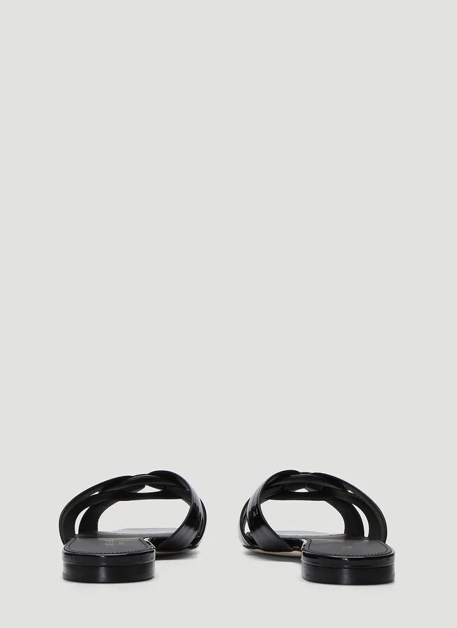 Saint Laurent Tribute Slides - Woman Slides Black Eu - 40 - Image 4