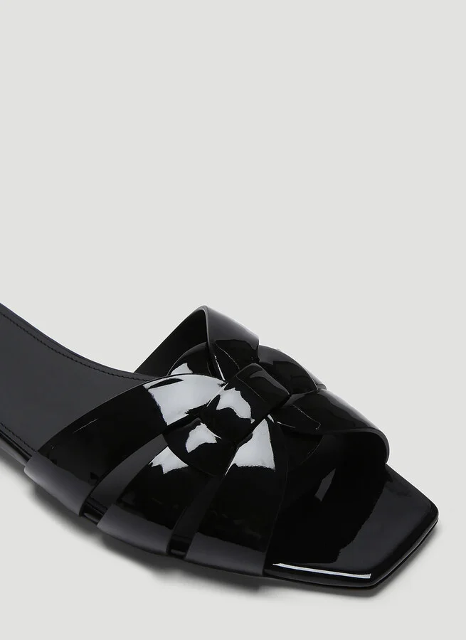 Saint Laurent Tribute Slides - Woman Slides Black Eu - 40 - Image 5