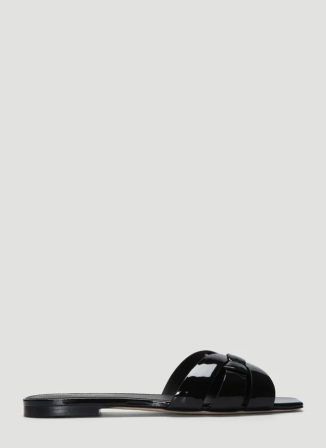 Saint Laurent Tribute Slides - Woman Slides Black Eu - 40