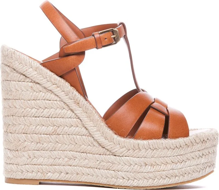 Saint Laurent Tribute Wedge Espadrilles