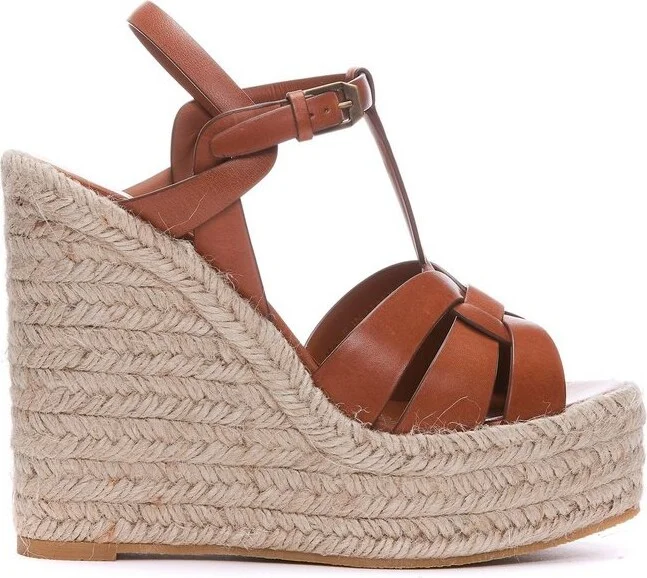 Saint Laurent Tribute Wedge Espadrilles