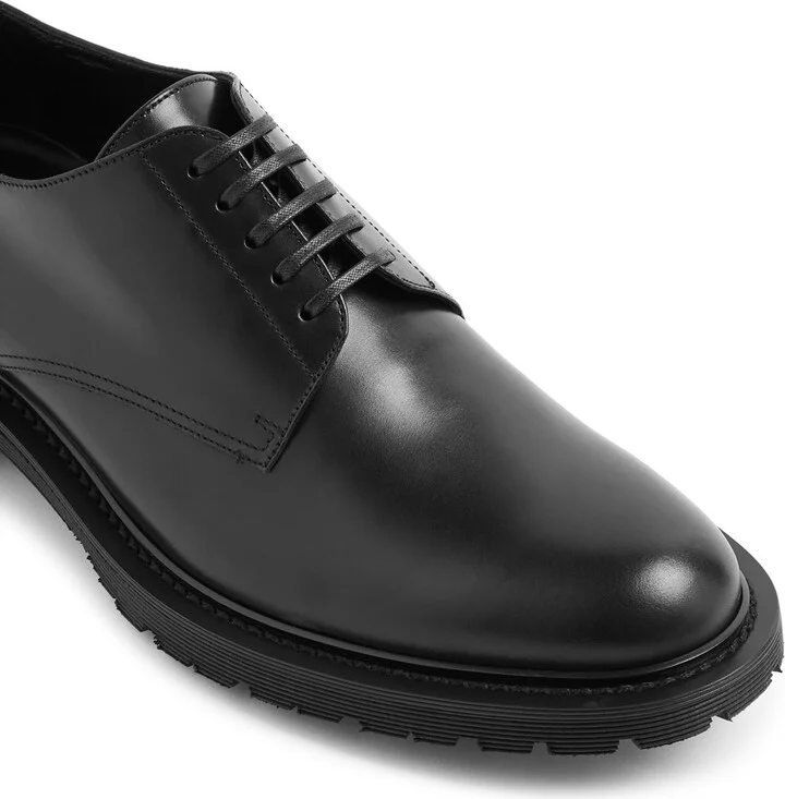 Saint Laurent Vaughn Leather Derby Shoes - Image 4