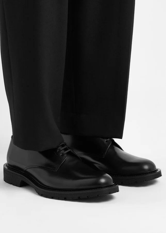 Saint Laurent Vaughn Leather Derby Shoes - Image 5