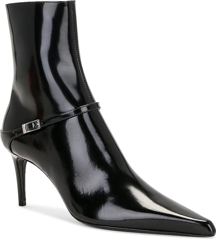 Saint Laurent Vendome Buckle Bootie in Black - Image 2