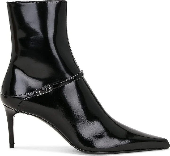 Saint Laurent Vendome Buckle Bootie in Black