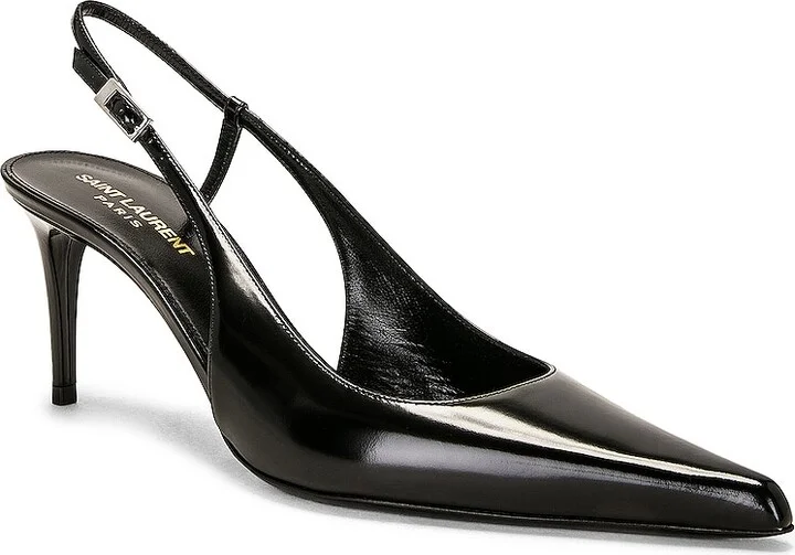 Saint Laurent Vendome Slingback Pump in Black - Image 2