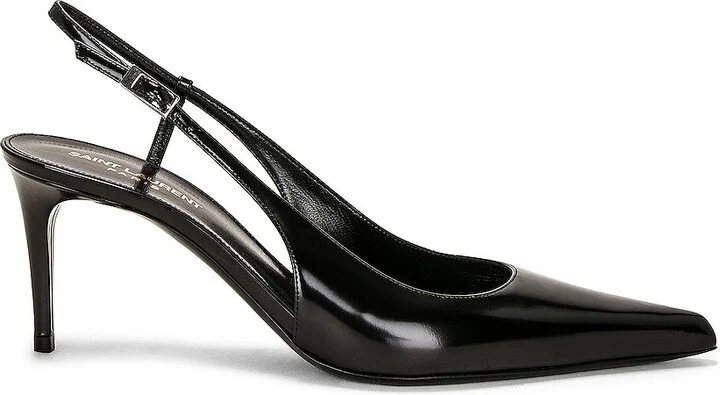 Saint Laurent Vendome Slingback Pump in Black