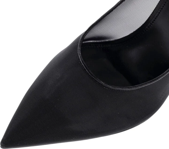 Saint Laurent Women's Anja Pumps Mesh and Leather - Image 5