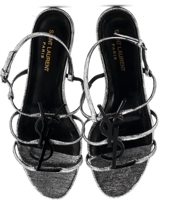 Saint Laurent Women's Cassandra Flat Sandals Leather - Image 2