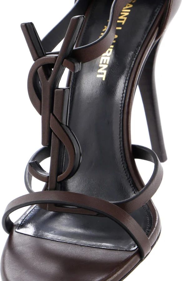 Saint Laurent Women's Cassandra Heeled Sandals Leather 100 - Image 5
