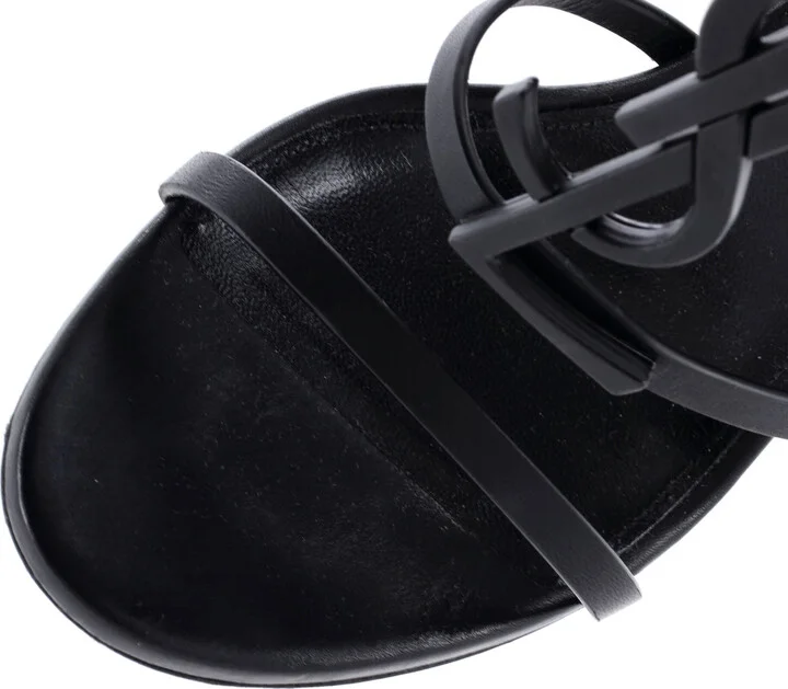 Saint Laurent Women's Cassandra Heeled Sandals Leather 100 - Image 5
