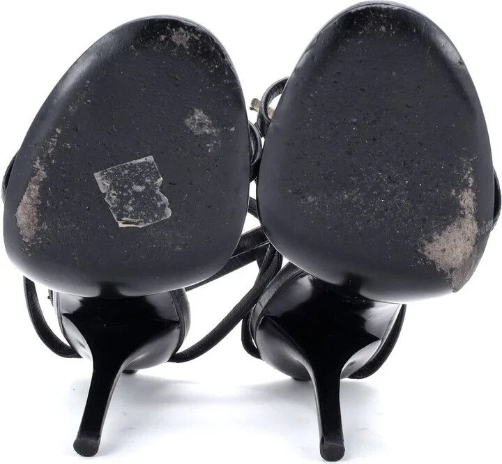 Saint Laurent Women's Cassandra Heeled Sandals Leather 100 - Image 4