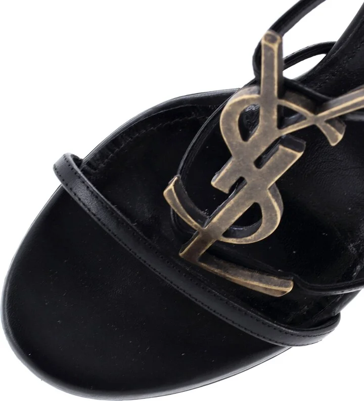 Saint Laurent Women's Cassandra Heeled Sandals Leather 100 - Image 5