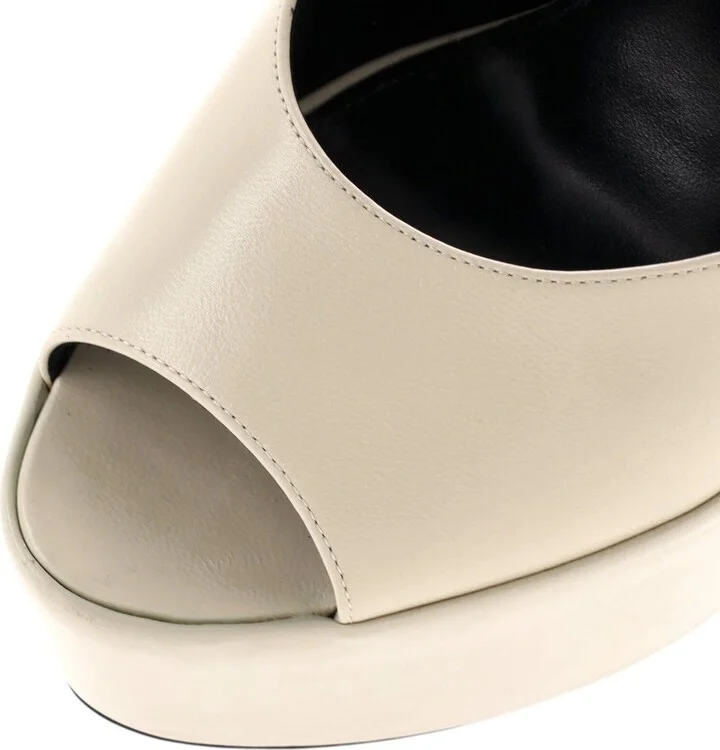 Saint Laurent Women's Jodie Platform Heeled Sandals Leather - Image 5