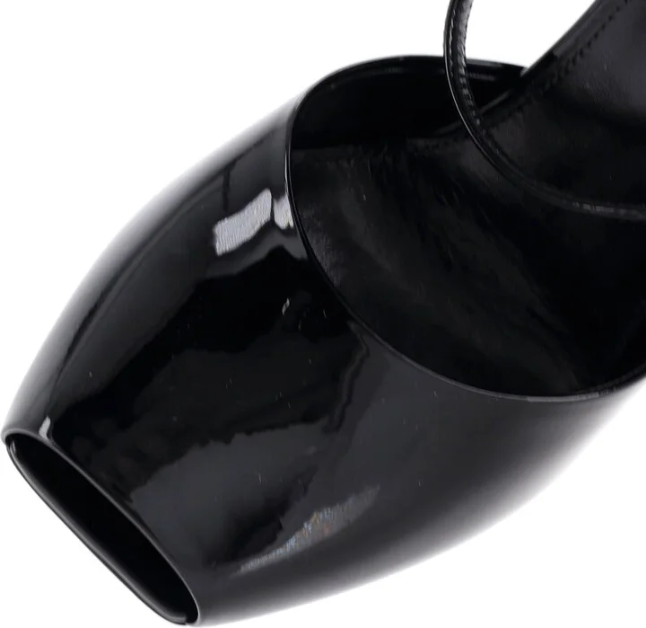 Saint Laurent Women's La Scandale Heeled Sandals Patent 110 - Image 5