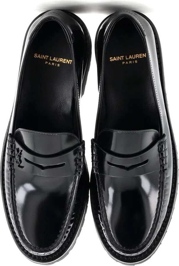 Saint Laurent Women's Le Monogram Penny Loafers Leather - Image 2