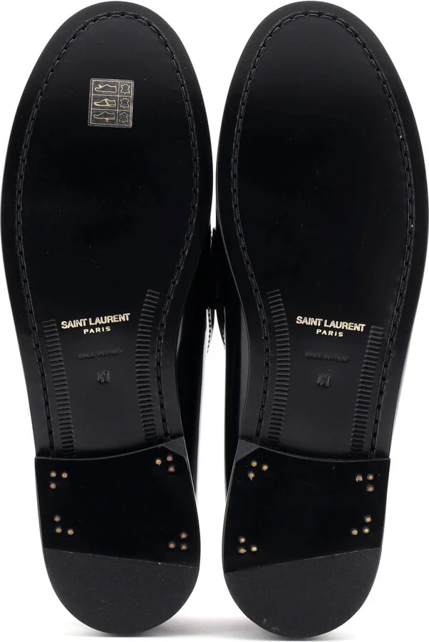 Saint Laurent Women's Le Monogram Penny Loafers Leather - Image 4