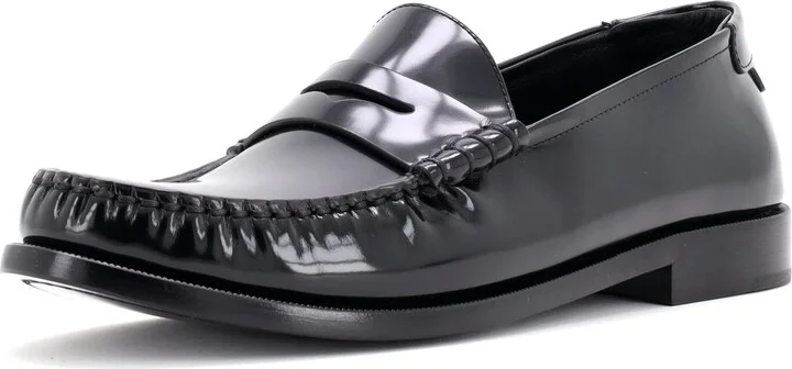 Saint Laurent Women's Le Monogram Penny Loafers Leather