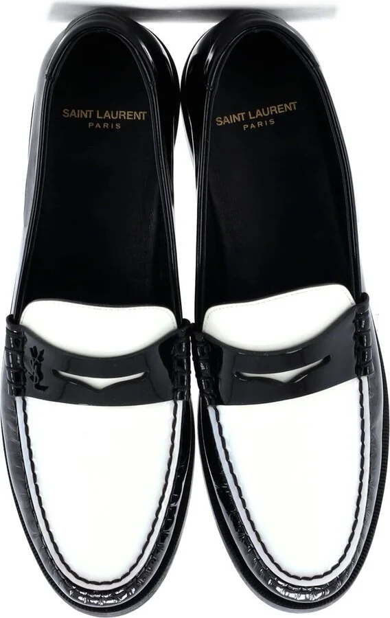 Saint Laurent Women's Le Monogram Penny Loafers Patent - Image 2