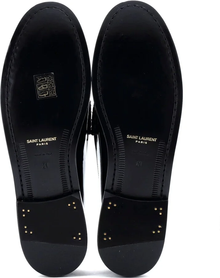 Saint Laurent Women's Le Monogram Penny Loafers Patent - Image 4