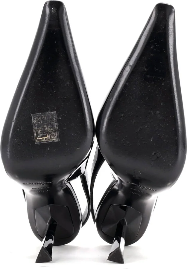 Saint Laurent Women's Lee Slingback Pumps Patent 115 - Image 4