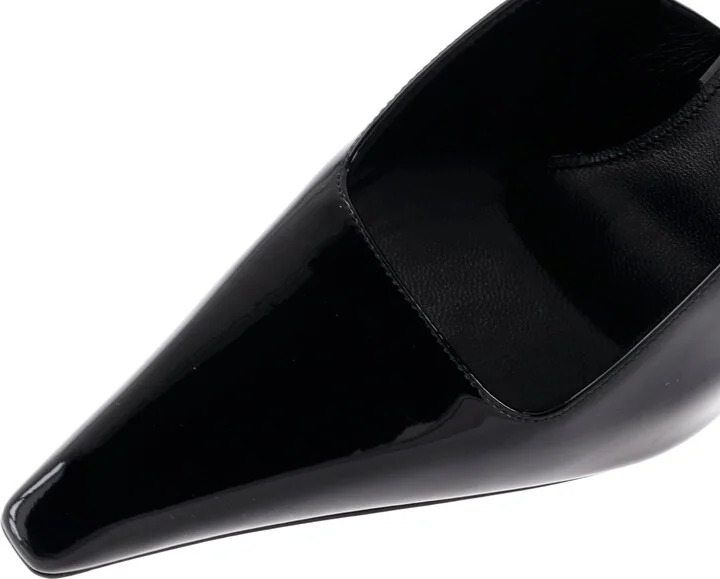 Saint Laurent Women's Lee Slingback Pumps Patent 115 - Image 5