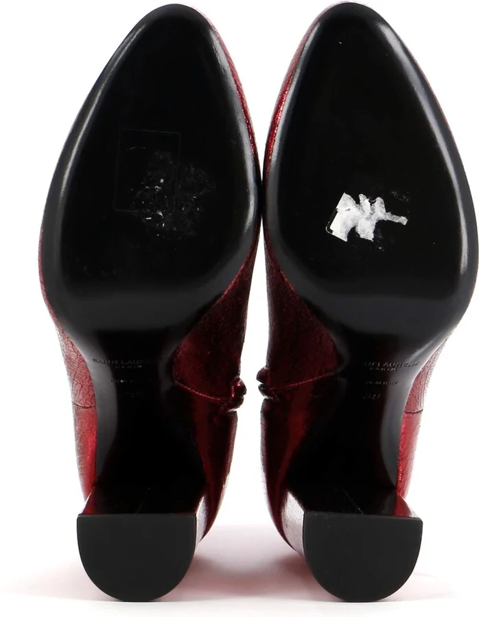 Saint Laurent Women's Lou Ankle Boots Leather - Image 4