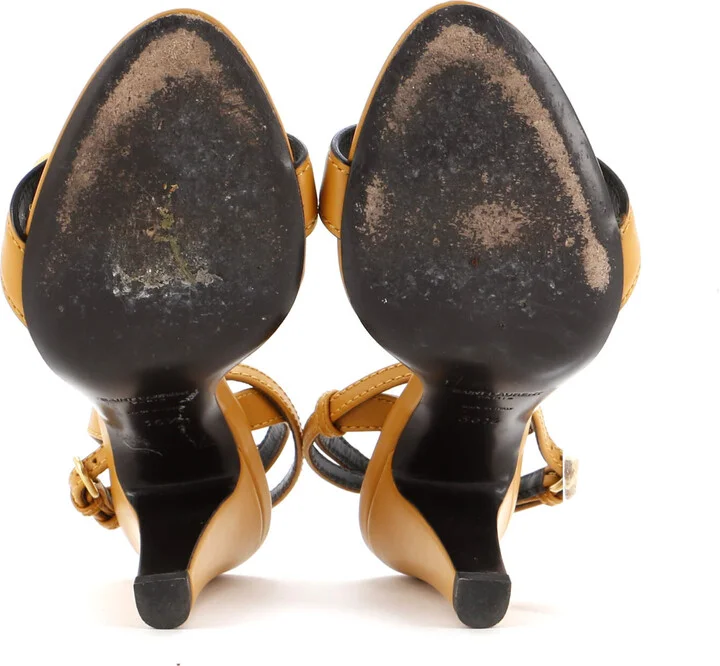 Saint Laurent Women's Maillon Heeled Sandals Leather - Image 4