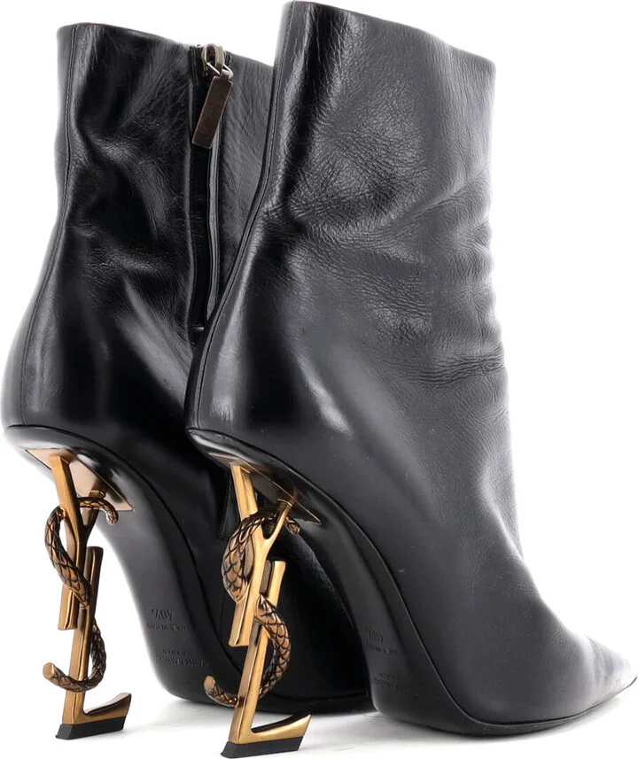 Saint Laurent Women's Opyum Ankle Boots Leather - Image 3