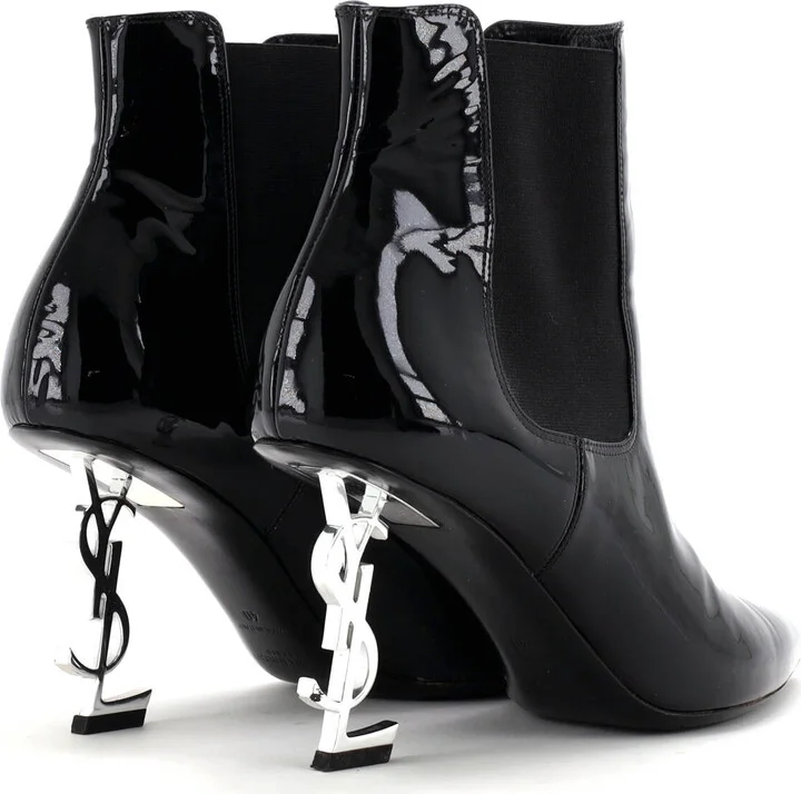 Saint Laurent Women's Opyum Ankle Boots Patent - Image 3