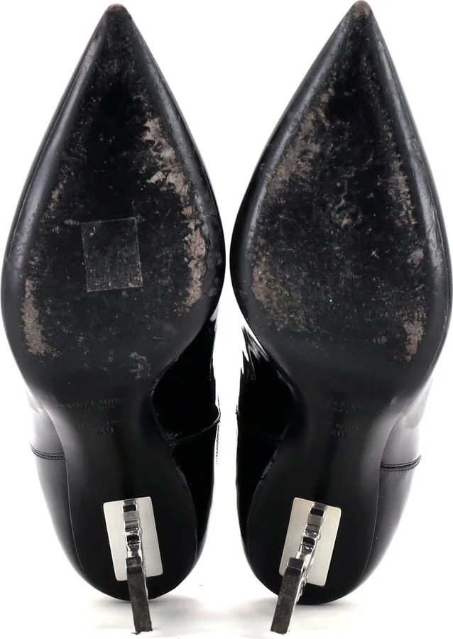 Saint Laurent Women's Opyum Ankle Boots Patent - Image 4