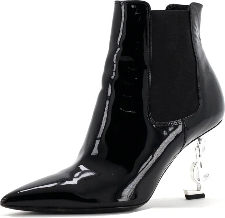 Saint Laurent Women's Opyum Ankle Boots Patent