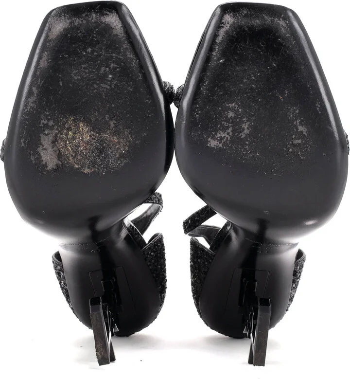 Saint Laurent Women's Opyum Heels Glitter 110 - Image 4