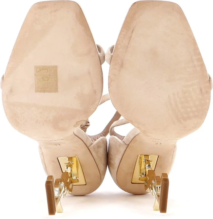Saint Laurent Women's Opyum Heels Suede 110 - Image 4