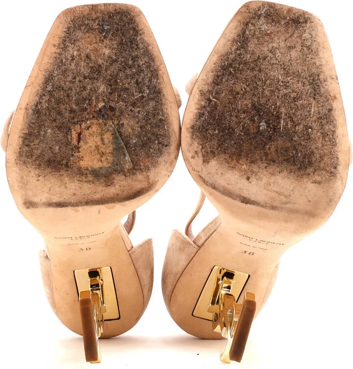 Saint Laurent Women's Opyum Heels Suede 110 - Image 4