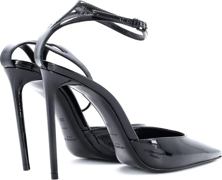 Saint Laurent Women's Slingback Pumps Patent 110 - Image 3