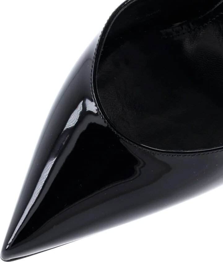 Saint Laurent Women's Slingback Pumps Patent 110 - Image 5