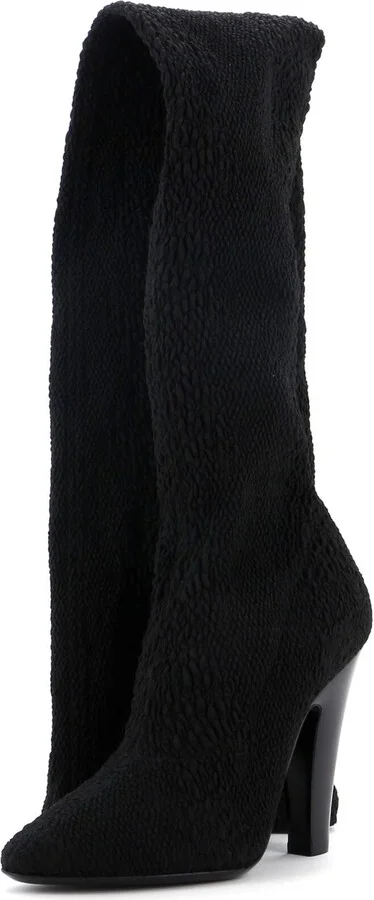 Saint Laurent Women's Thigh High Boots Fabric