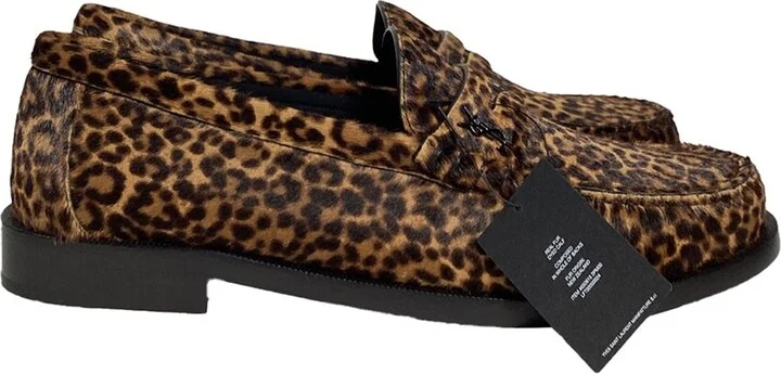 Saint Laurent Wool & Ponyhair Le Loafer Leopard Loafer (Authentic Pre-Loved)