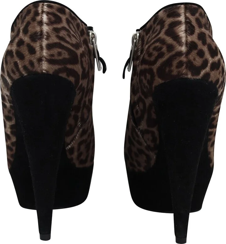 Saint Laurent Wool & Ponyhair Yves Aliama 105 Bootie (Authentic Pre-Loved) - Image 2