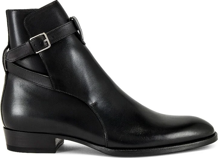 Saint Laurent Wyatt 30 Boot in Black