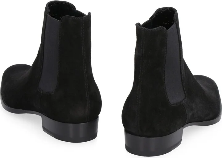 Saint Laurent Wyatt 30 Suede Chelsea Boots - Image 4