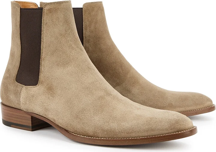 Saint Laurent Wyatt 30 Suede Chelsea Boots - Image 2