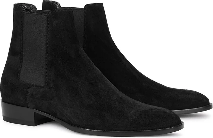 Saint Laurent Wyatt 30 Suede Chelsea Boots - Image 6