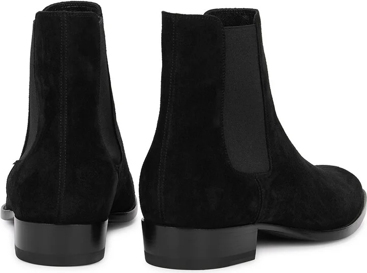 Saint Laurent Wyatt 30 Suede Chelsea Boots - Image 7