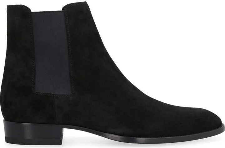 Saint Laurent Wyatt 30 Suede Chelsea Boots