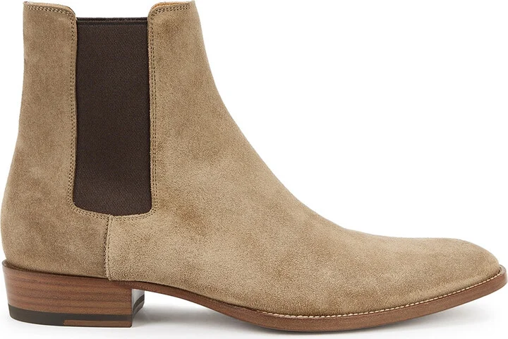 Saint Laurent Wyatt 30 Suede Chelsea Boots